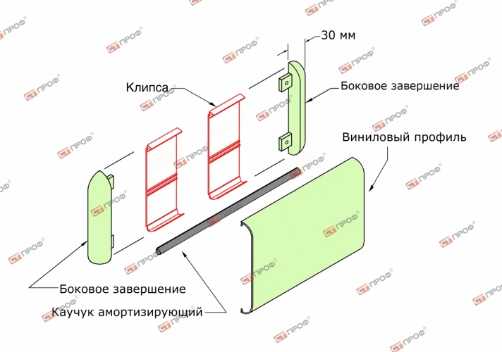 Отбойник для стен CR-150